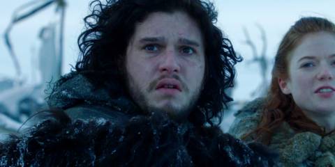 Kit Harington looking weirded out as Jon Snow in Game of Thrones