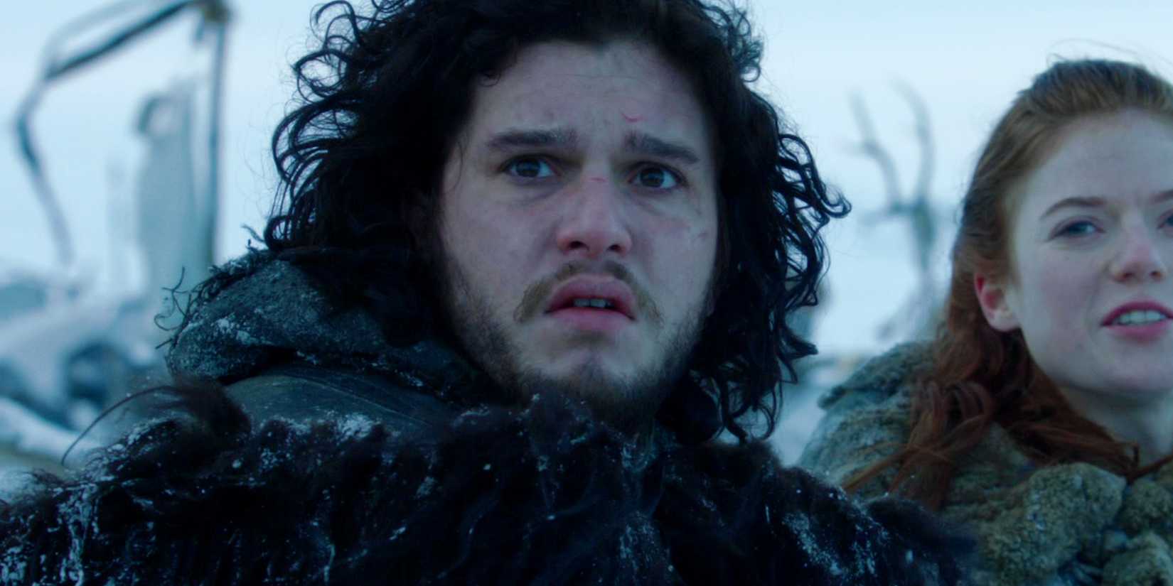 Kit Harington looking weirded out as Jon Snow in Game of Thrones