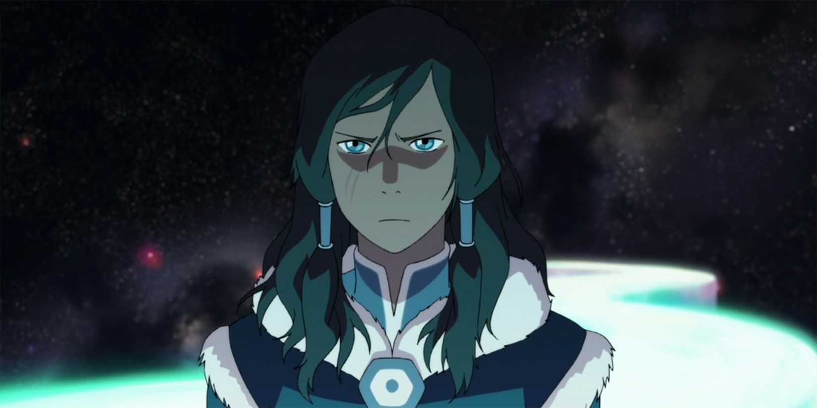 Korra looks determined in the legend of korra