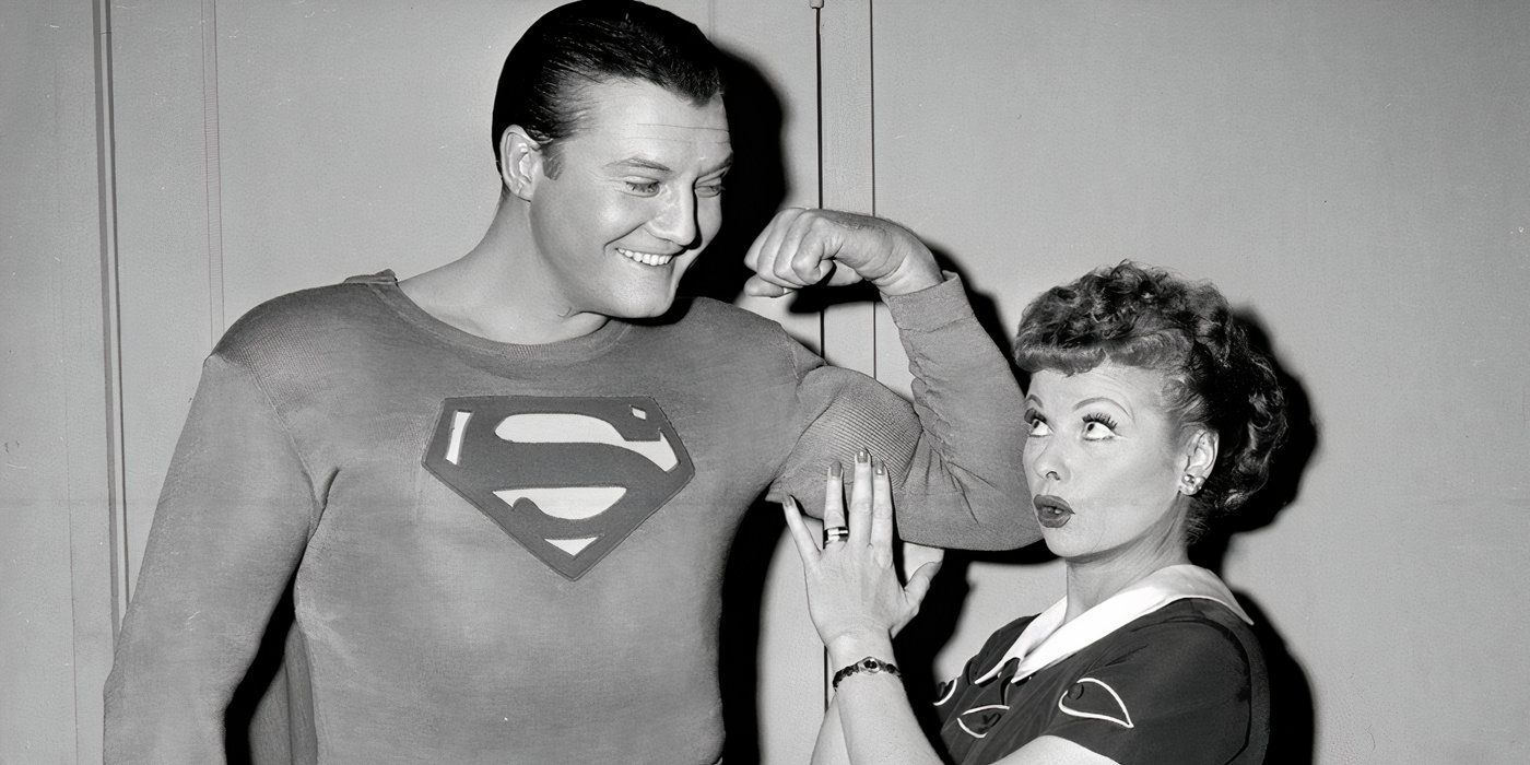 Lucy and Superman in I Love Lucy