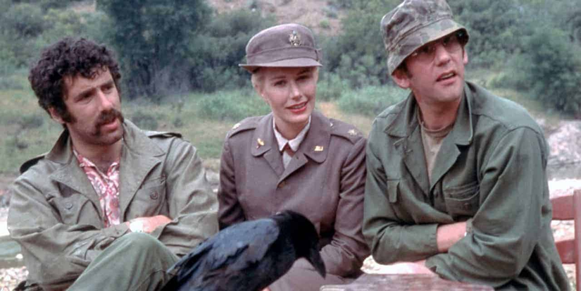 Characters sitting together on M*A*S*H