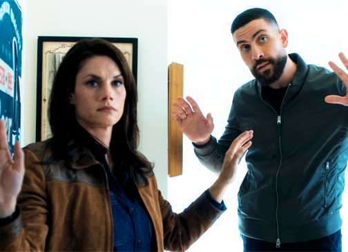 Maggie and OA with their hands up in the FBI season 7 finale