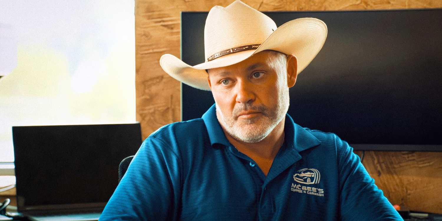 The McBee Dynasty's Steve McBee with a serious expression while wearing a cowboy hat