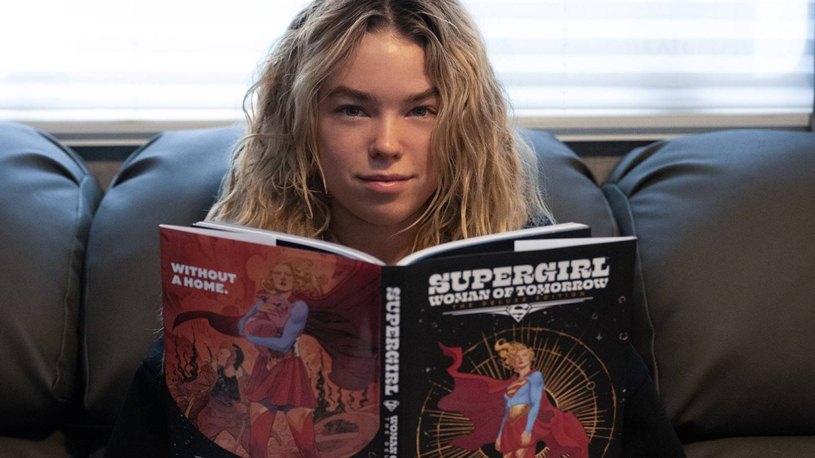 Milly Alcock Reading Supergirl