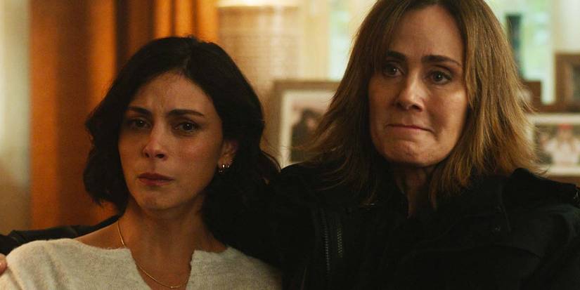 Morena Baccarin as Mickey Fox and Diane Farr as Sharon Leone in Fire Country season 3, episode 16