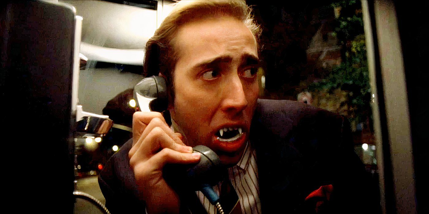 Nicolas Cage on the phone in Vampires Kiss.