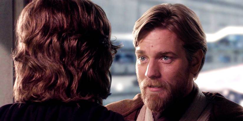 Obi-Wan Kenobi speaking to Anakin Skywalker in Revenge of the Sith