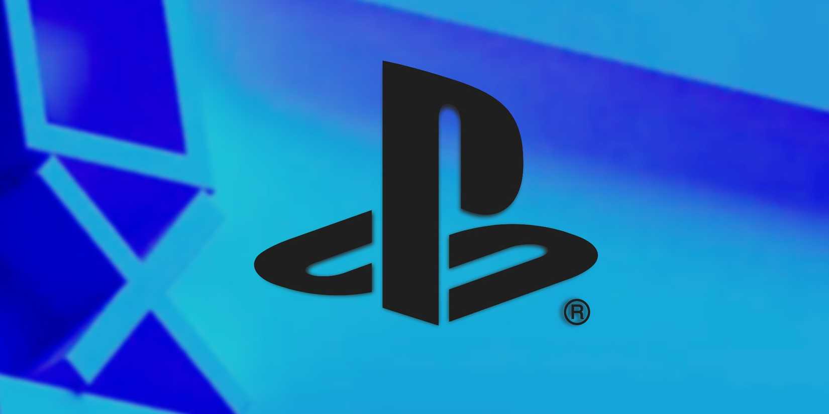 PlayStation Logo on Blurred Sony Background