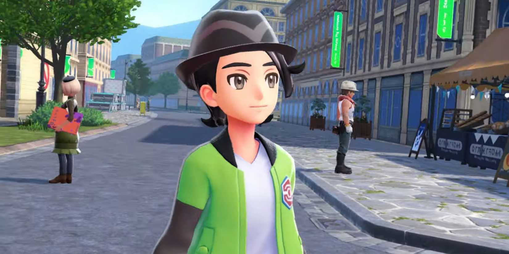 A Trainer from Pokemon Legends Z-A stands in Lumiose City.