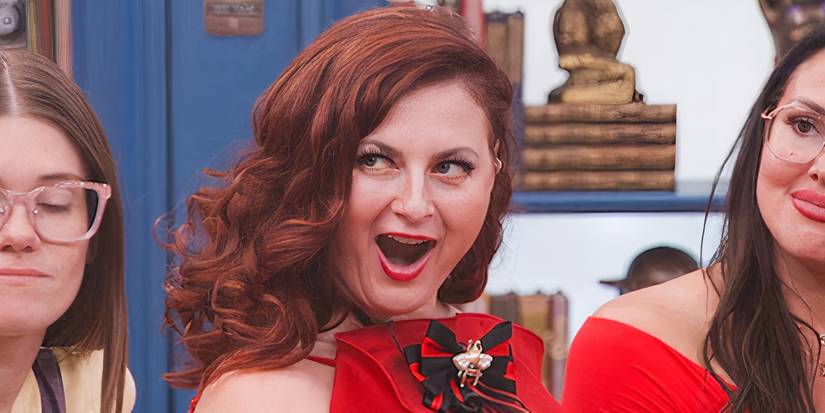 Rachel Reilly gives a shocked but happy face on the premiere on Big Brother 27