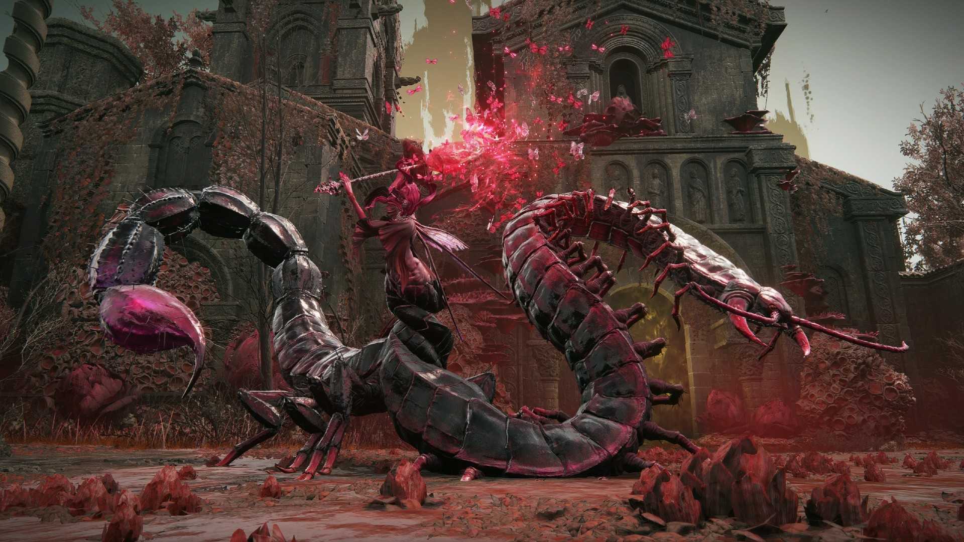 Romina mid-attack in Elden Ring