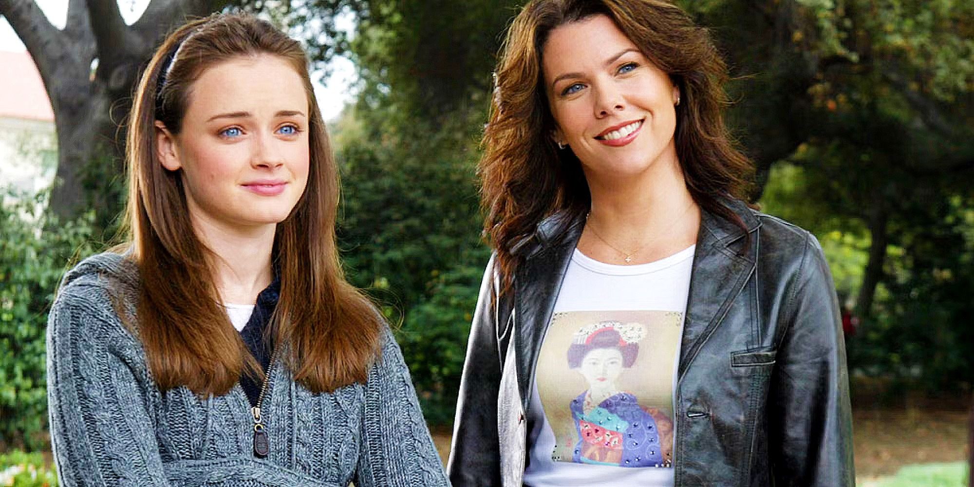 Rory e Lorelai sorridenti in Gilmore Girls