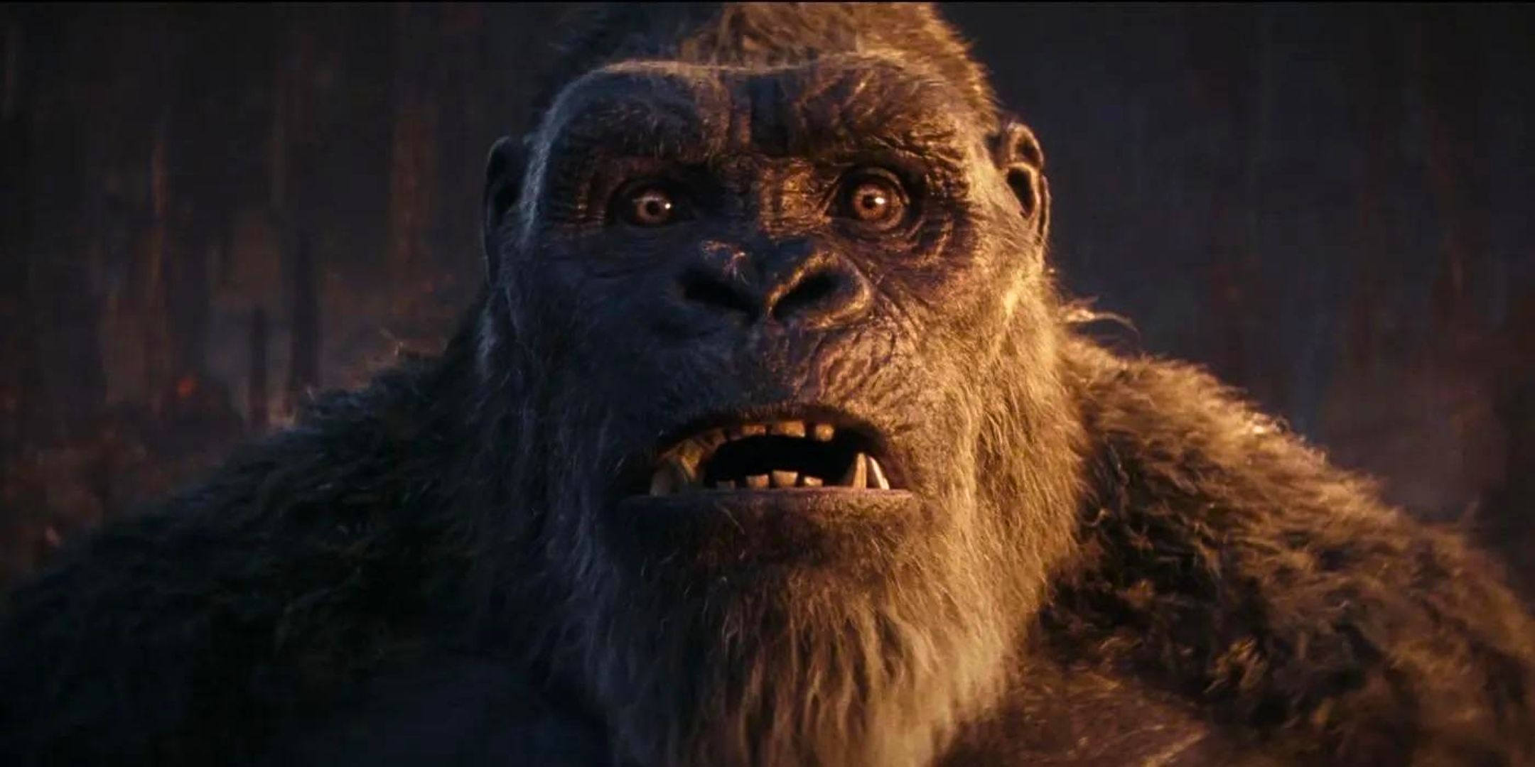 Kong looking scared in Godzilla