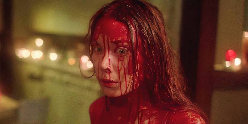 Sissy Spacek covered in blood in Carrie