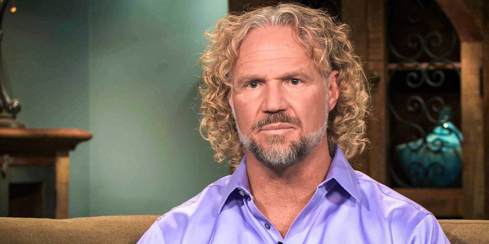 Kody Brown em Sister Wives com expressão irritada.