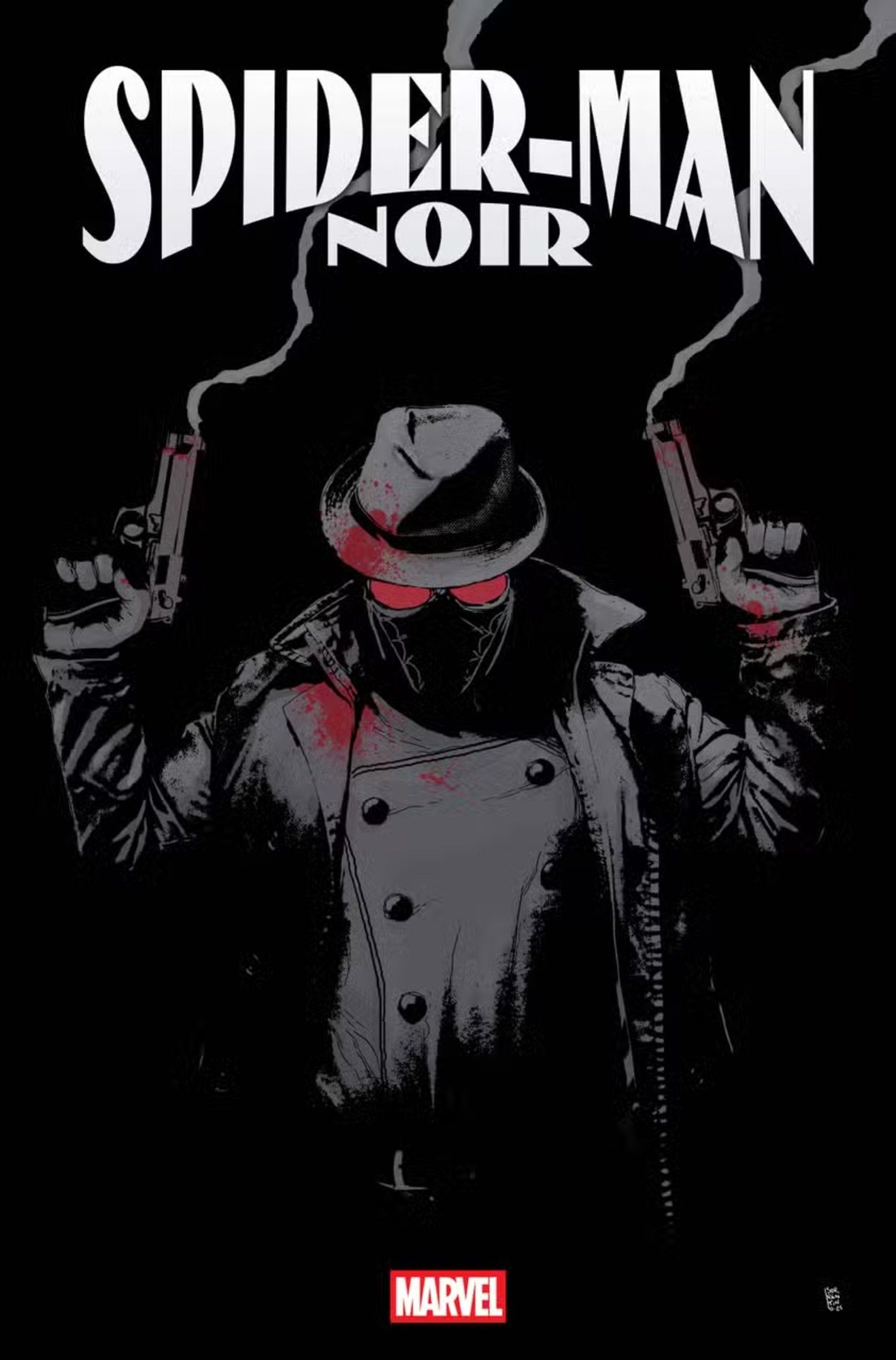Spider-Man Noir con pistole fumanti