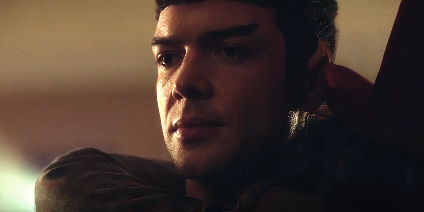 Spock looking down in Star Trek: Strange New Worlds
