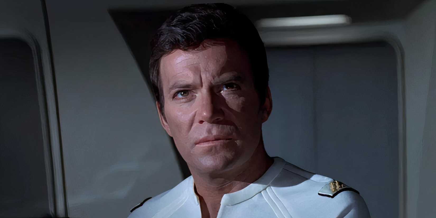 Captain Kirk looks on angrily in Star Trek: The Motion Picture