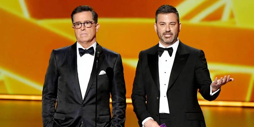 Jimmy Kimmel Colbert CBS farewell stage 2024 The Streaming Wars: How Colbert’s Exit Accelerates the Late-Night Brain Drain