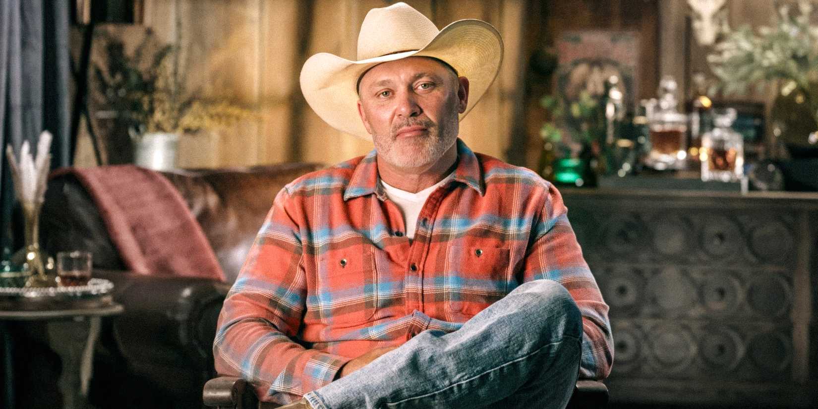 Steve McBee The McBee Dynasty Real American Cowboys sitting during interview