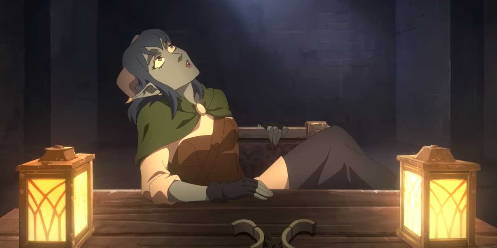 Cena do trailer de The Mighty Nein com os personagens principais.