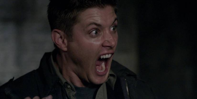 Dean Winchester screaming in terror in the Supernatural episode Yellow Fever