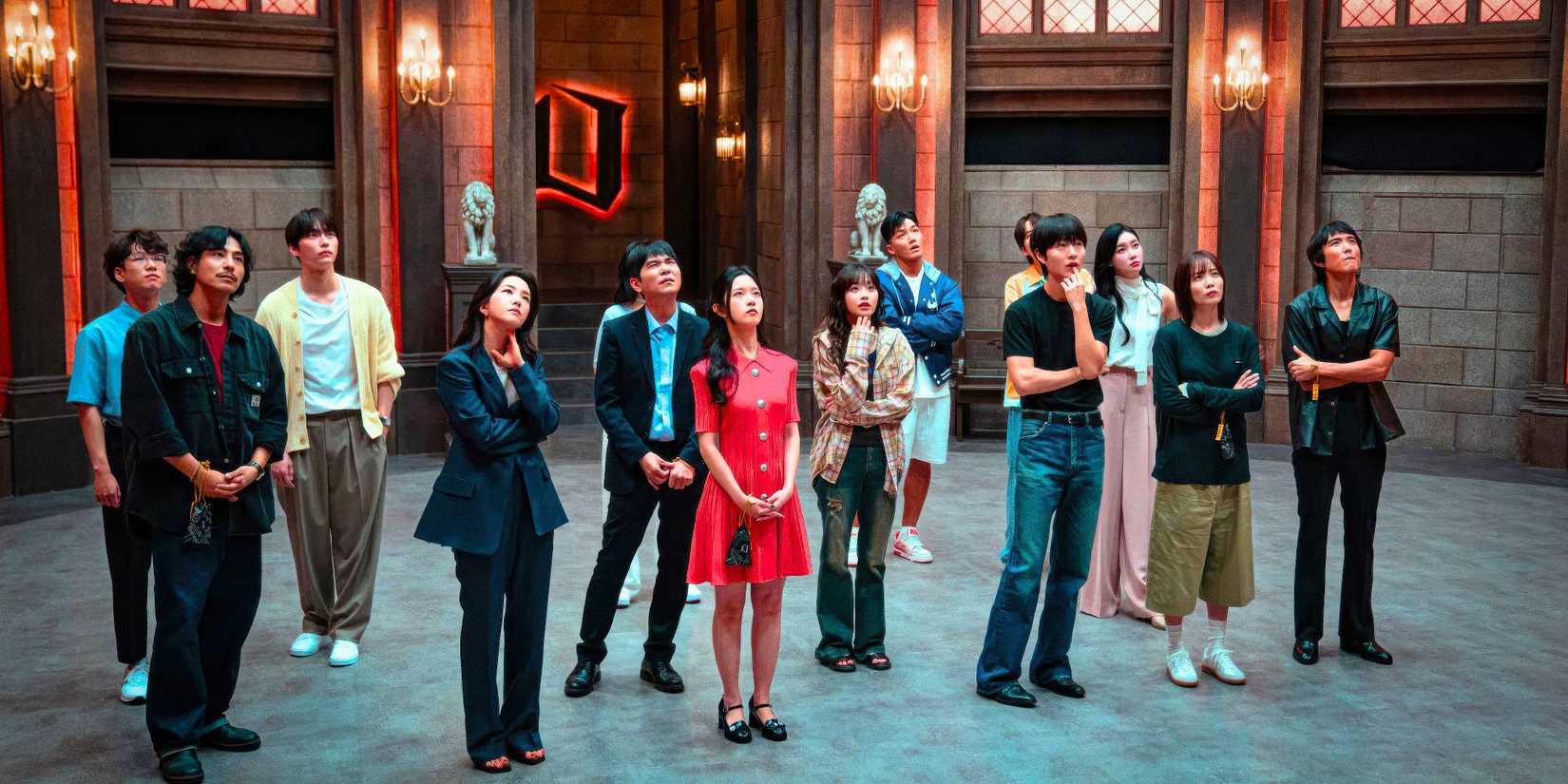 The Devil's Plan season 3 cast standing and all looking up