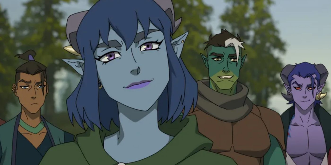 A group of characters from The Mighty Nein looking towards the camera