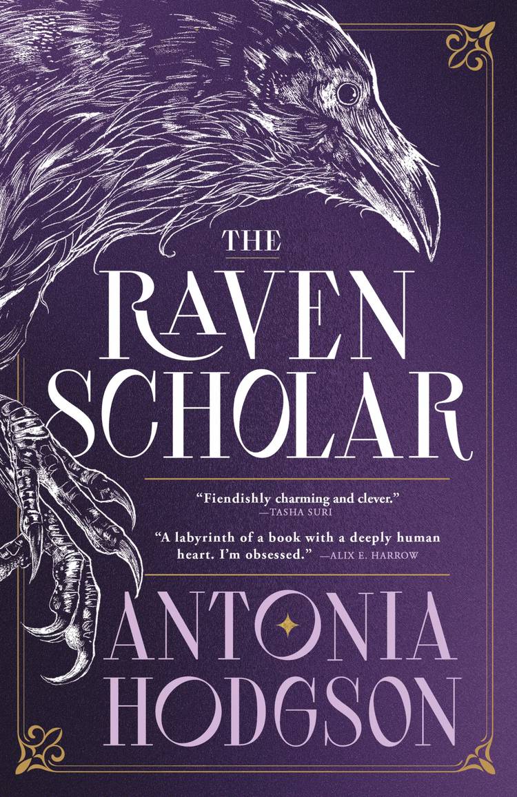The cover of The Raven Scholar By Antonia Hodgson
