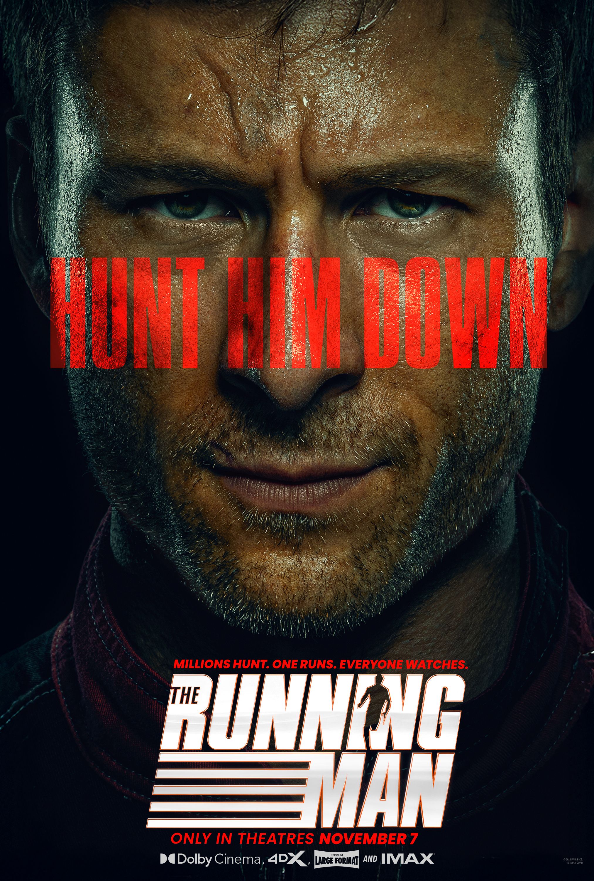 Pôster de teaser inicial para o remake de The Running Man