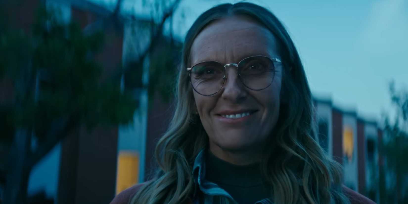 Toni Collette smiles sinisterly in Wayward