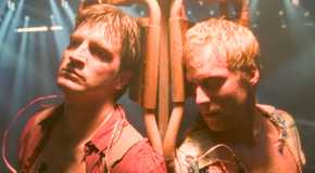Nathan Fillion as Mal and Alan Tudyk as Wash in Firefly