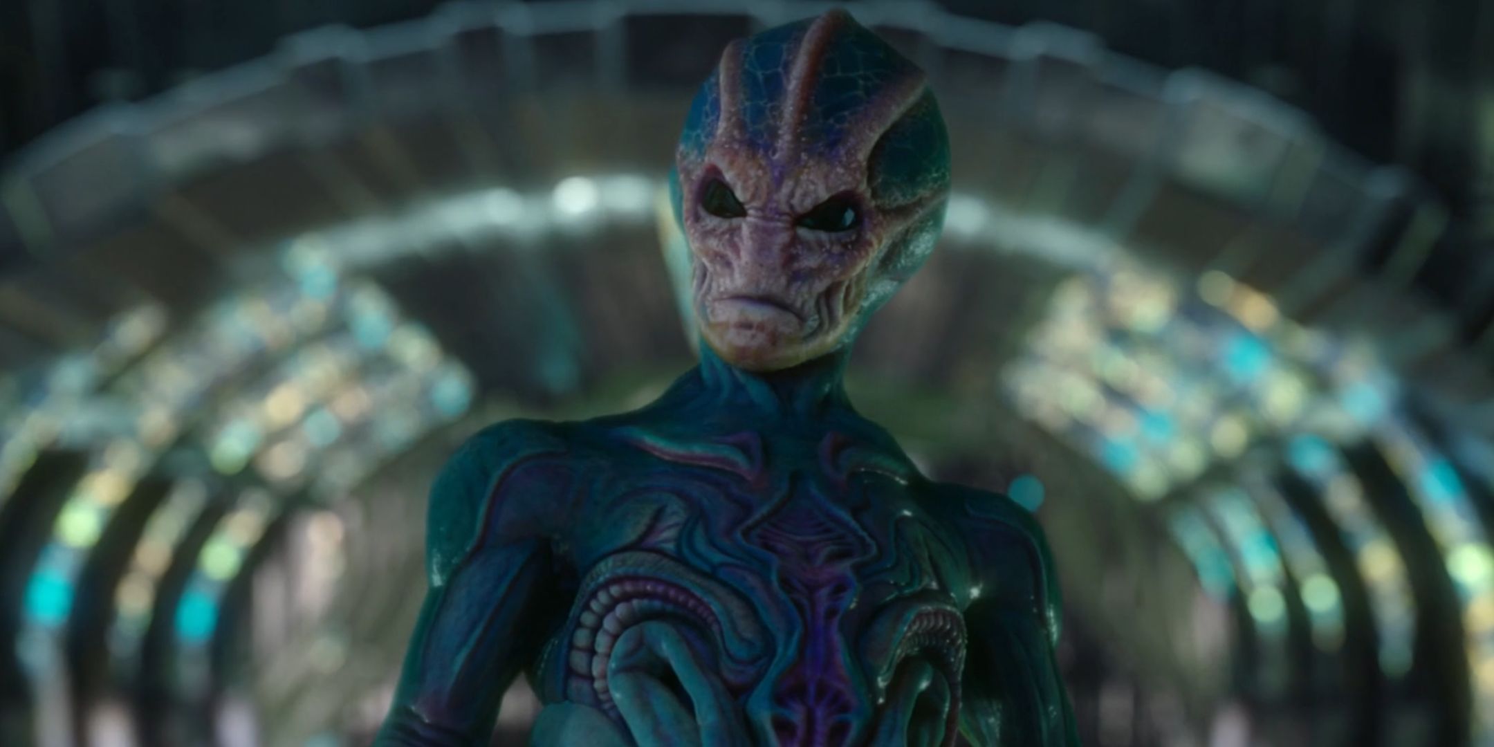 Harry's father looking angry in Resident Alien