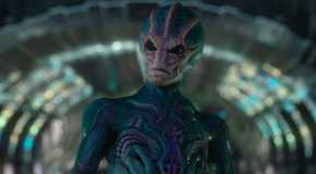 Harry's father looking angry in Resident Alien