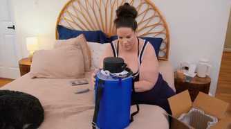 My Big Fat Fabulous Life's Whitney Thore and a nitrogen tank