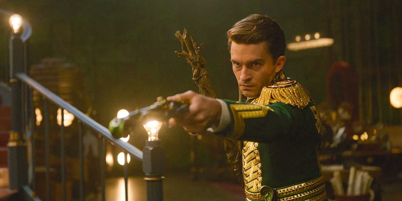 Fiyero (Jonathan Bailey) looking angry in Wicked: For Good