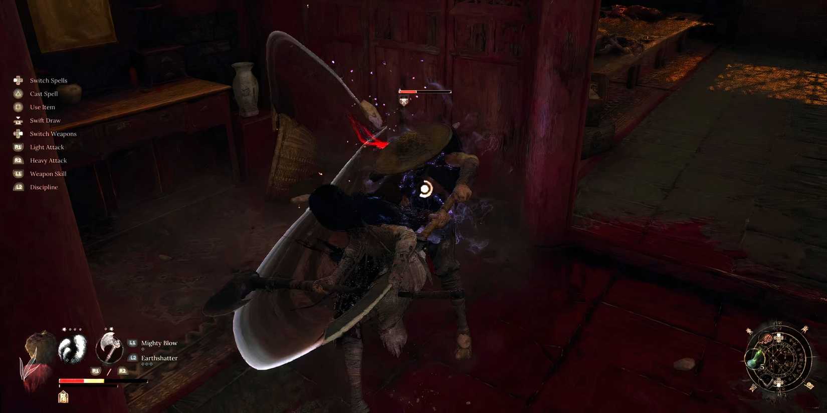 WUchang fight with red-eyed demon swordsman