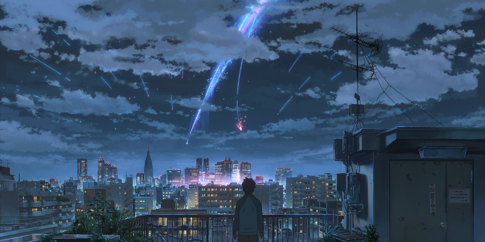 The meteor splits in Your Name