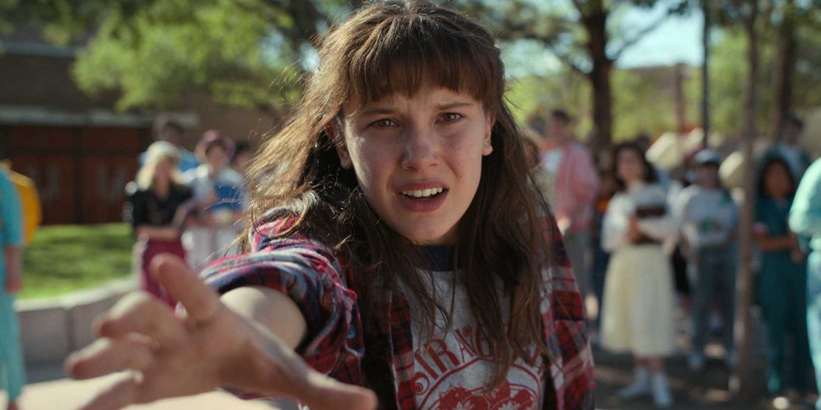 Millie Bobby Brown as Eleven in Stranger Things