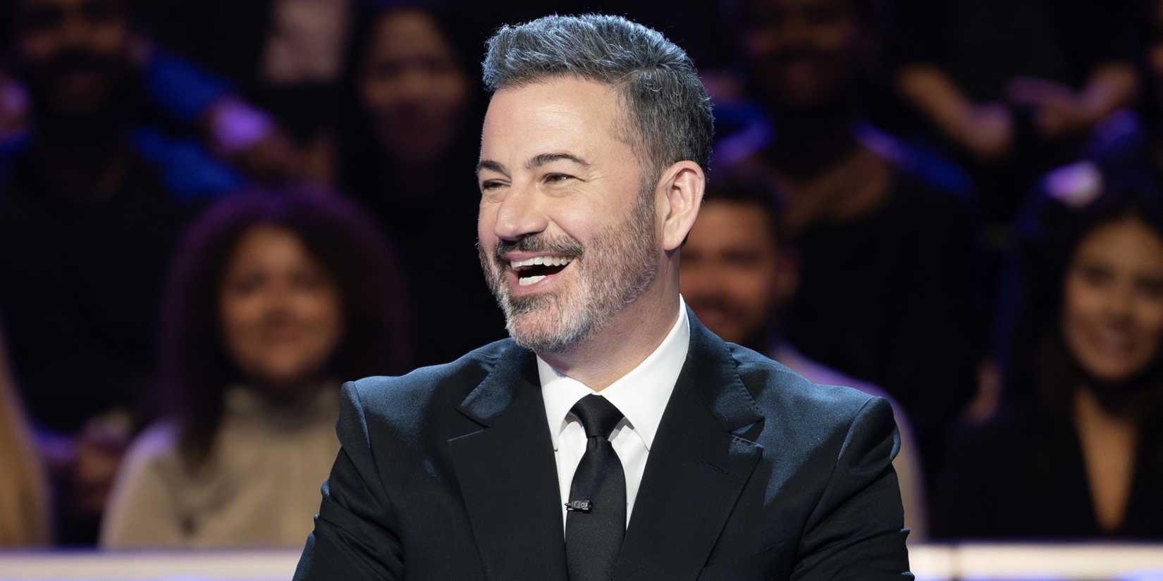 Jimmy Kimmel laughing on Who Wants To Be A Millionaire
