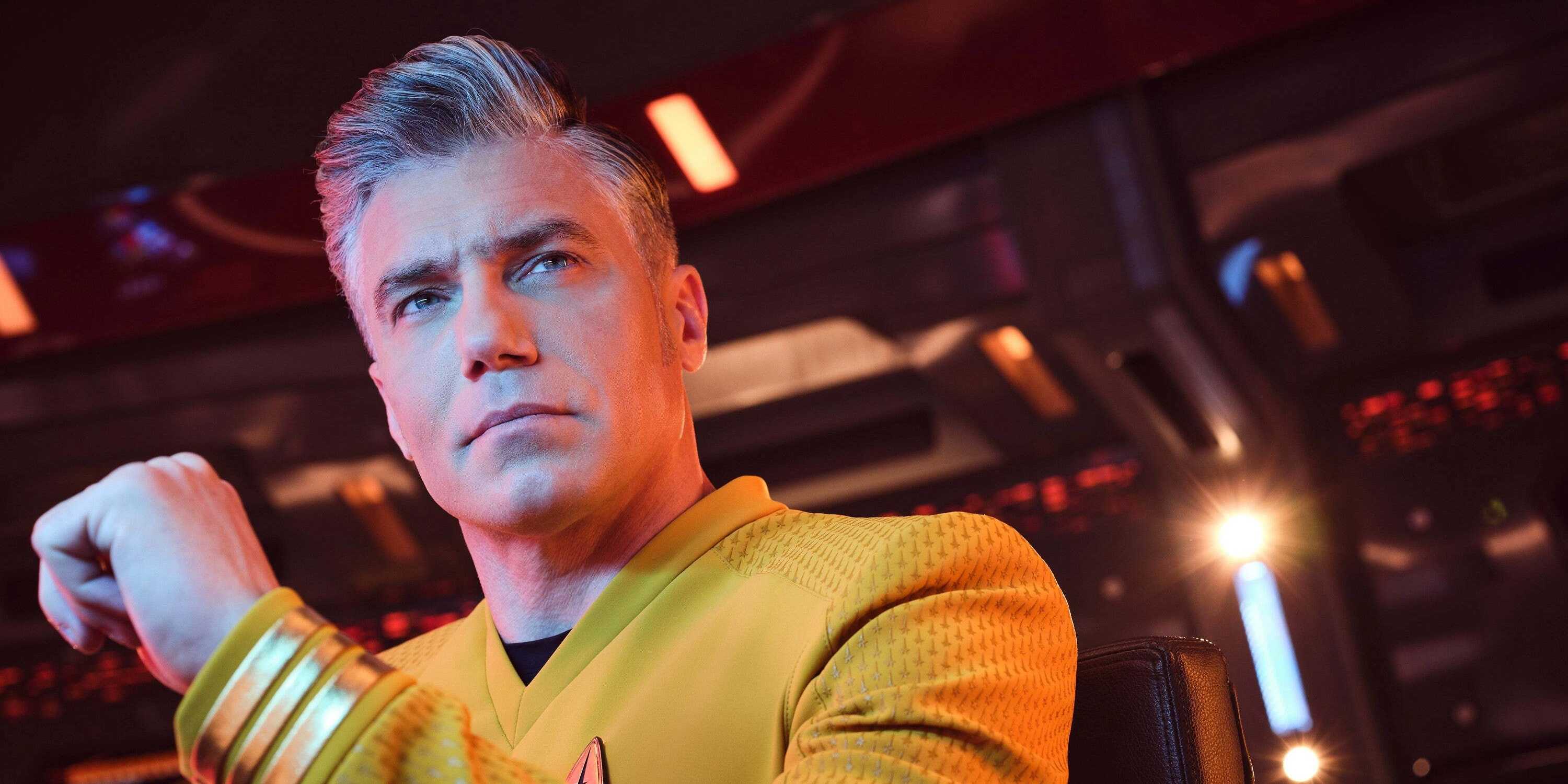 Captain Pike looking stoic in Star Trek: Strange New Worlds
