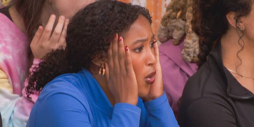 Ashley from Big Brother reacts to one of the competitions in the house