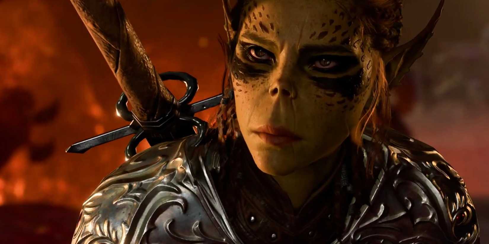 Baldur's Gate 3 Lae'zel Close-up