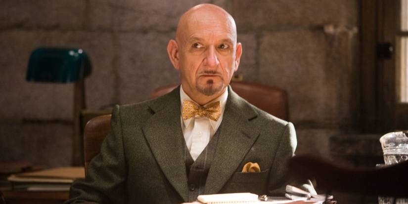 Ben Kingsley looking confused in Shutter Island