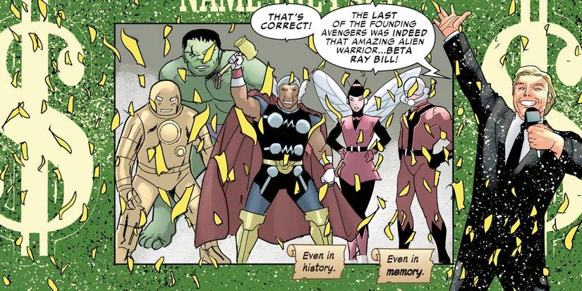 Beta Ray Bill replacing Thor as a founding member of the Avengers.