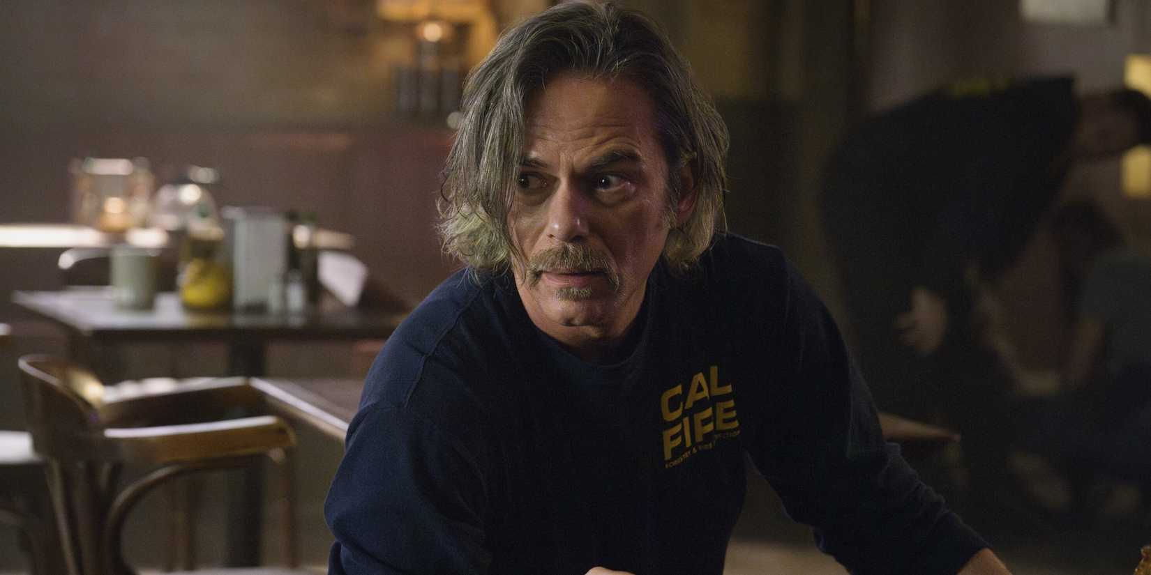 Billy Burk's Vince looking worried in Fire Country