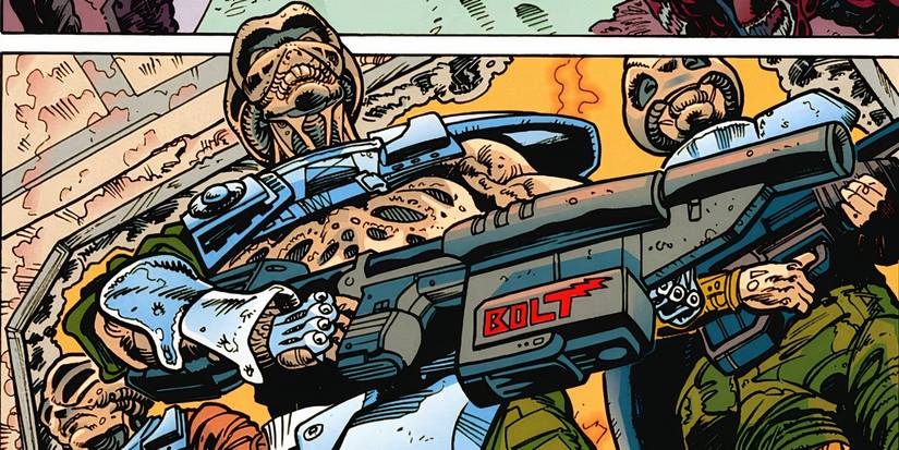Bug-Men from Alien holding rifles.