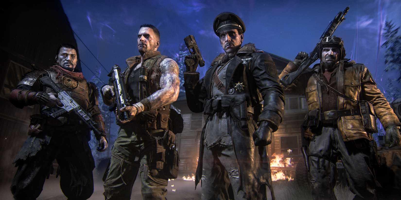 A group of soldiers from Call of Duty zombies standing in a row
