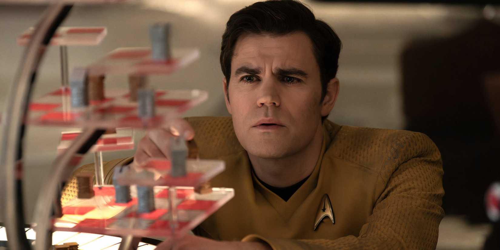 Captain Kirk playing Chess in Star Trek Strange New Worlds