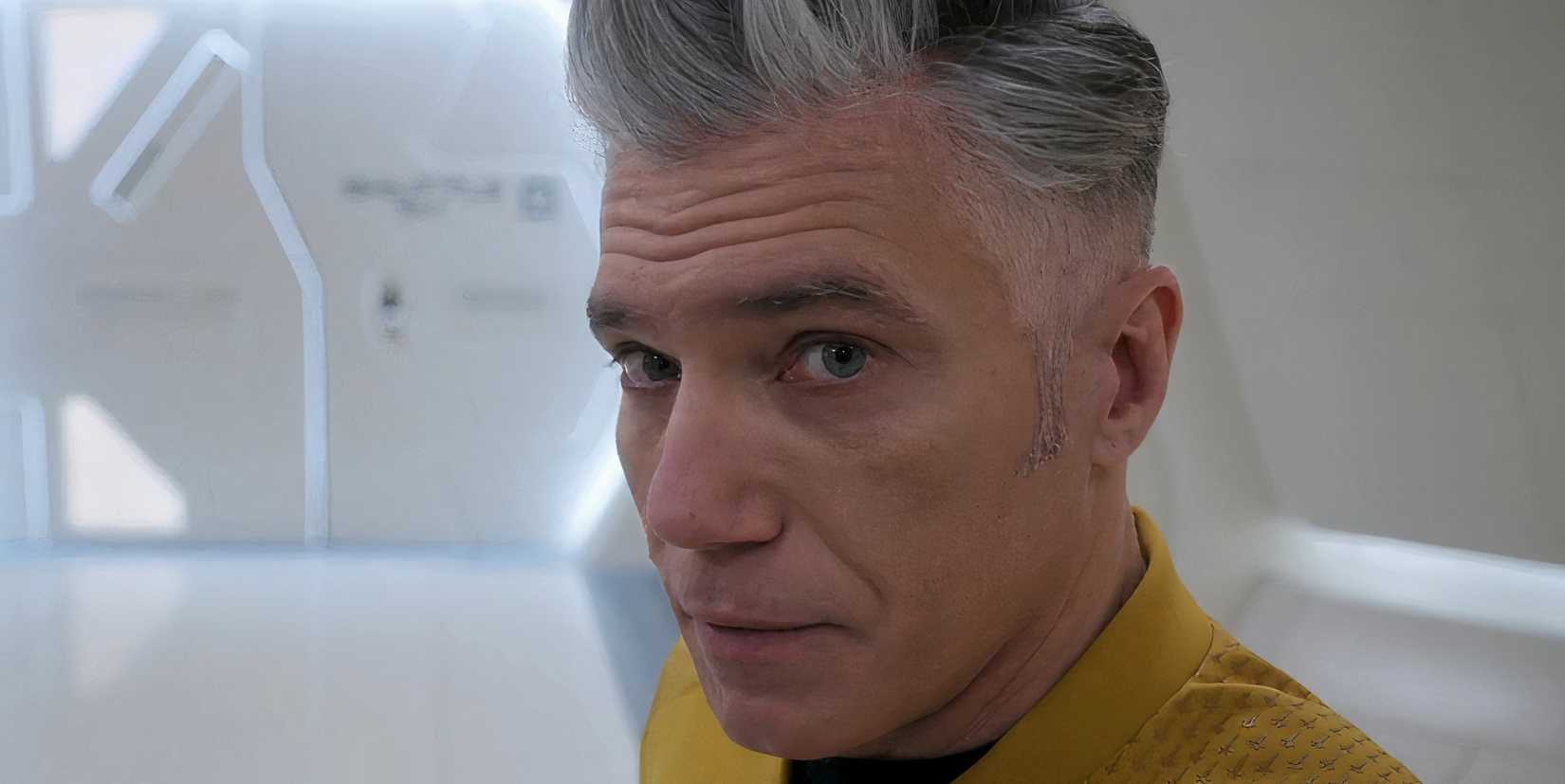 Captain Pike makes a face
